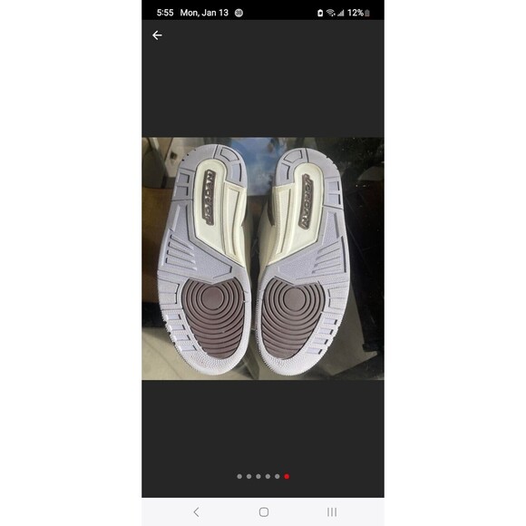 Jordan Women's Athletic Shoes in Cream and Brown - Picture 7 of 10